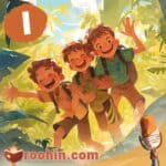 کاور پادکست روهین کودک برای قصه چی بگی خوبه؟ - سه پسربچه خندان در جنگل